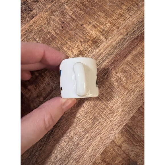 Mighty Ducks Mini Ceramic Mug Cup NHL 1.25" Vintage - Picture 2 of 6